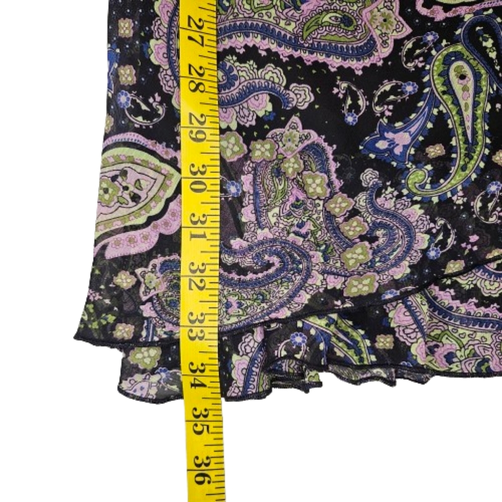 🎯 Briggs New York Women's Paisley Skirt Size 8 - Picture 7 of 9